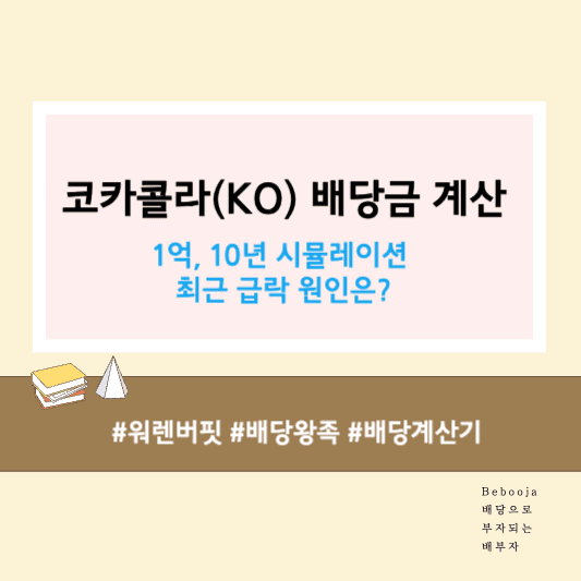 thumbnail for 코카콜라 배당금 계산 시뮬레이션 및 최근 급락 원인